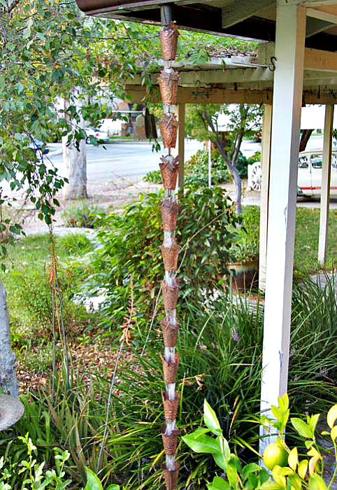 Bring Beautiful Copper Artwork to your Garden Landscape with Our Decorative Rain Chains