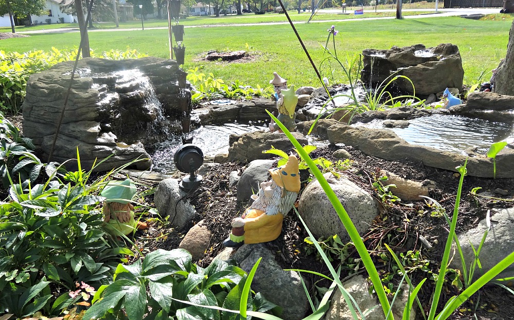 Woodland Gnomes Living in my Waterfalls Garden